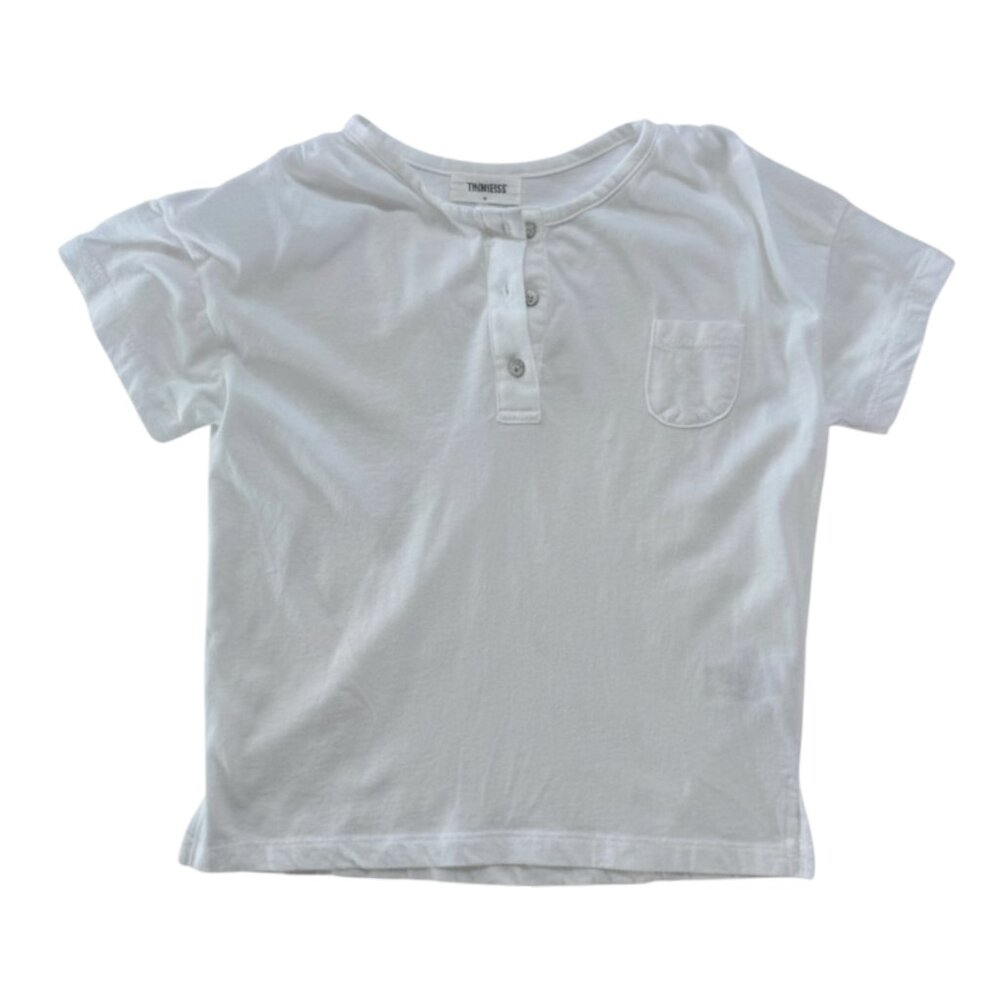 TAMBERE - SHORT SLEEVE TOP - 60% COTTON - WHITE - 8Y - NEW NO TAG